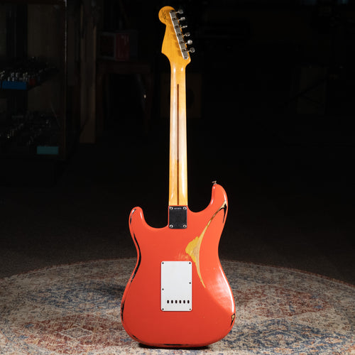 2013 Fender Custom Shop ‘55 Stratocaster Relic Guitar, Fiesta Red Over 3-Color Sunburst w/OHSC - Used