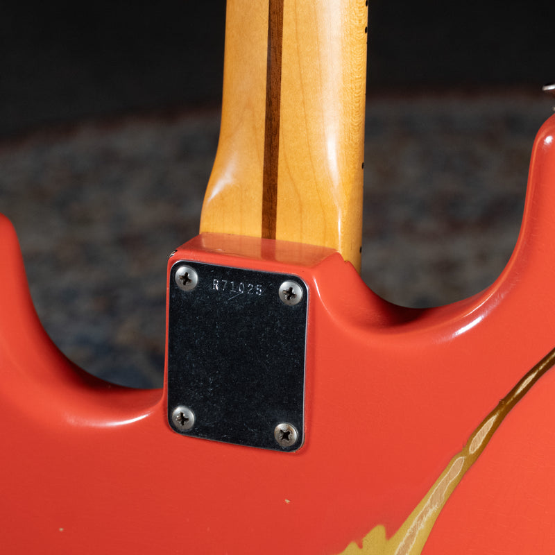 2013 Fender Custom Shop ‘55 Stratocaster Relic Guitar, Fiesta Red Over 3-Color Sunburst w/OHSC - Used