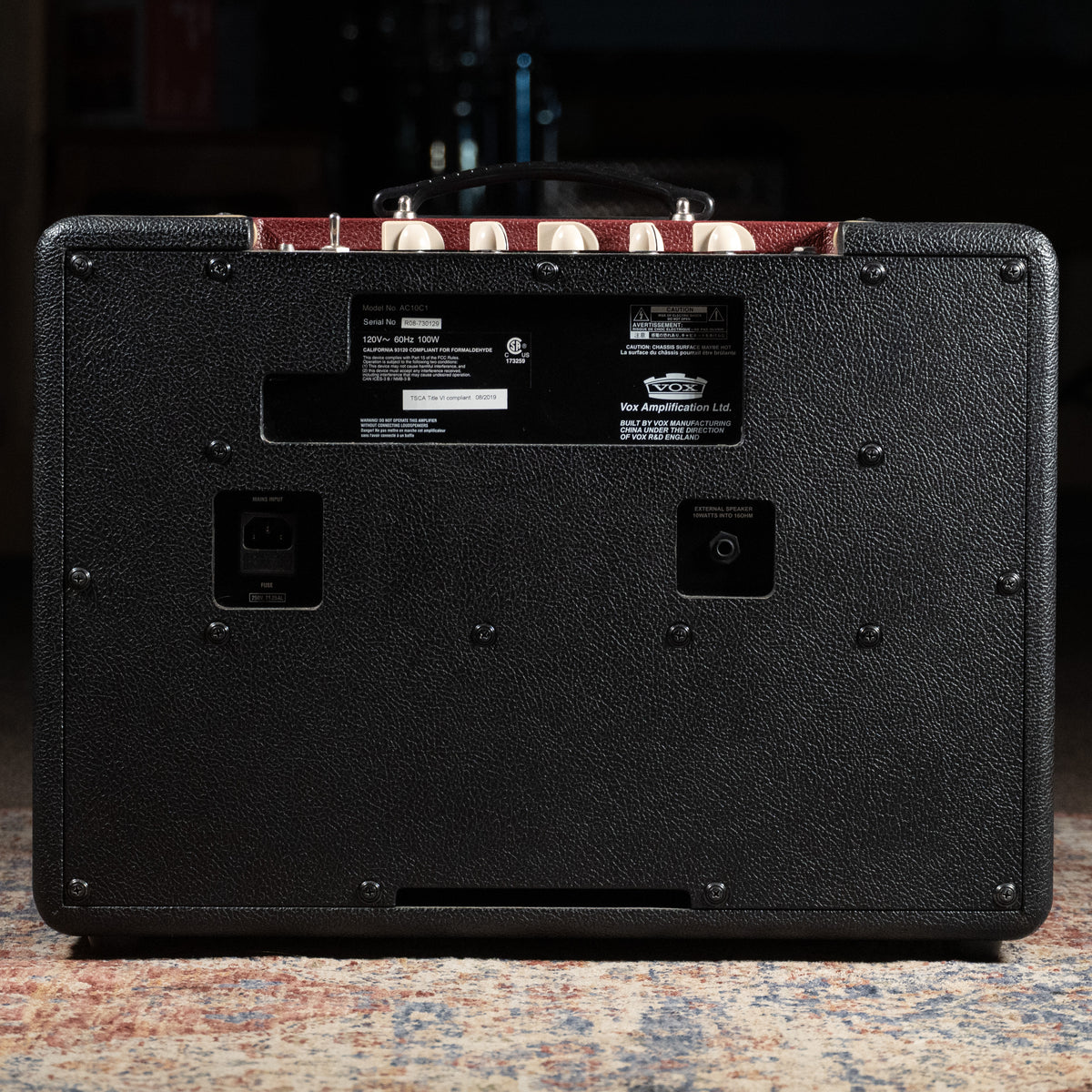 Vox AC10C1-TTBM 1 x 10” Combo Guitar Amplifier, Two-tone Black/Maroon - Used