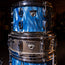 Ludwig Standard S-300 Drum Kit, Blue Satin Flame Rewrap w/ Aluminum Snare - Used