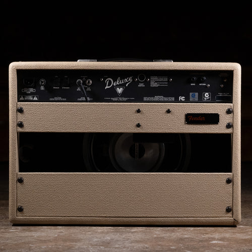 Fender Deluxe Vintage Modified Combo Guitar Amplifier, Blonde w/ Foot Switch and Cover - Used