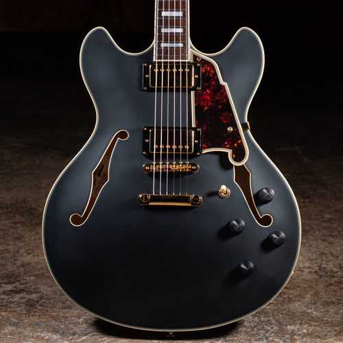 2016 D'angelico Deluxe DC Electric Guitar, Matte Midnight w/ OHSC - Used