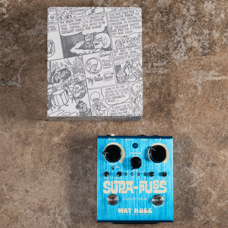 Way Huge Supa Puss Analog Delay Effect Pedal w/ Box - Used