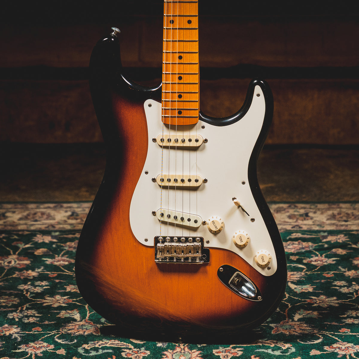 2011 Fender American Vintage '57 Stratocaster Electric Guitar, 2-Tone Sunburst w/ OHSC - Used
