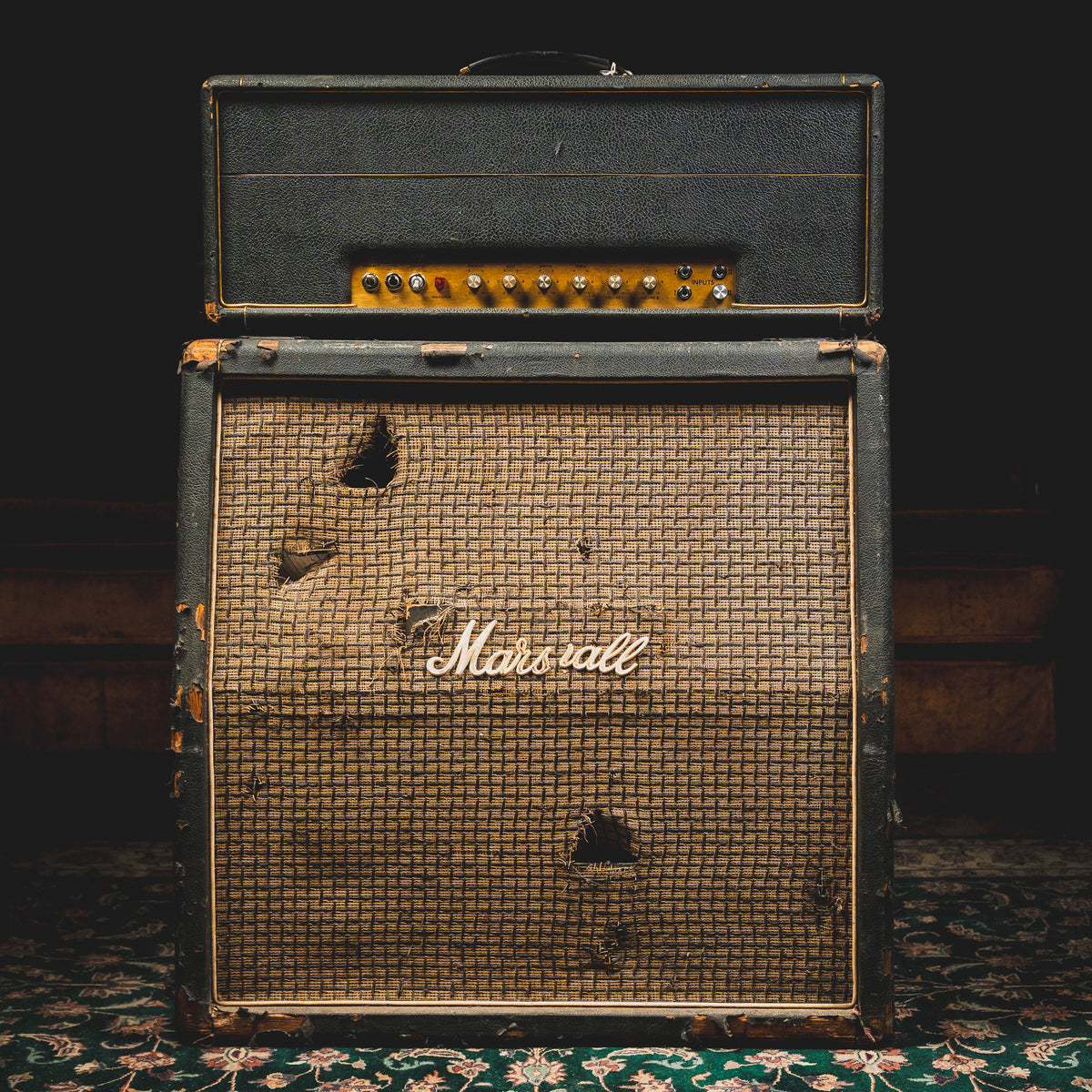 1972 Marshall Super Lead 100W Amplifier Head and 4x12” Cabinet - Used
