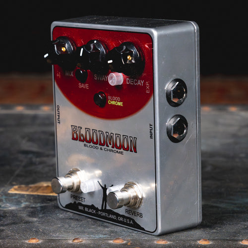 Mr. Black BloodMoon, Blood and Chrome Reverb Effect Pedal w/Box - Used