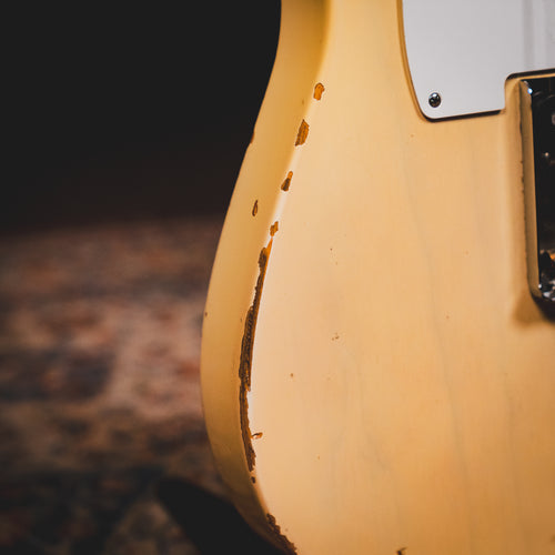 2012 Fender AVRI '58 Telecaster Electric Guitar, Aged White Blonde w/ OHSC - Used