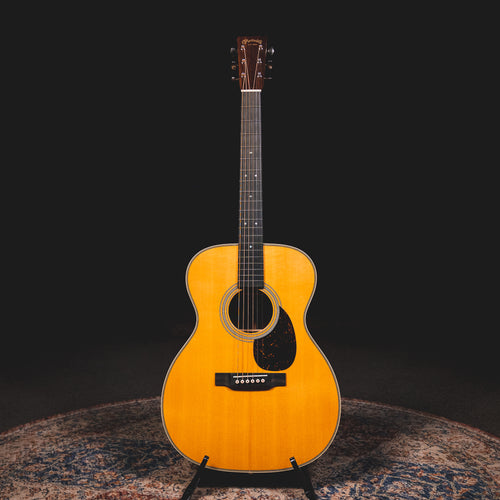 2024 Martin OM-28 Standard Acoustic Guitar, Natural w/ OHSC - Used