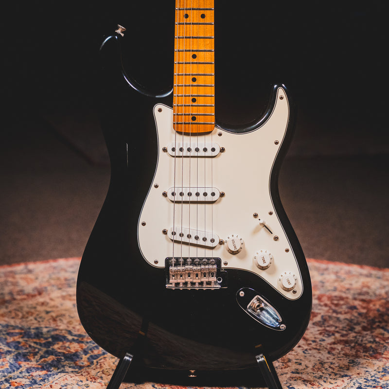 2016 Fender Standard Stratocaster Electric Guitar, Black w/ HSC - Used