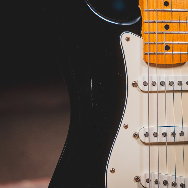 2016 Fender Standard Stratocaster Electric Guitar, Black w/ HSC - Used