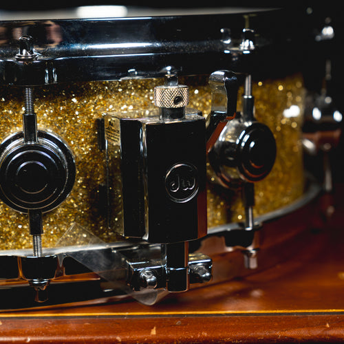 2008 Drum Workshop Jazz Series 5"x14" Snare Drum, Gold Glitter - Used