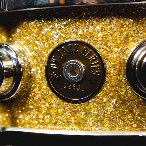 2008 Drum Workshop Jazz Series 5"x14" Snare Drum, Gold Glitter - Used