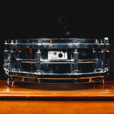 1993 Sonor D-500 Reissue 5"x14" Snare Drum w/Hella Hoops, Chrome - Used