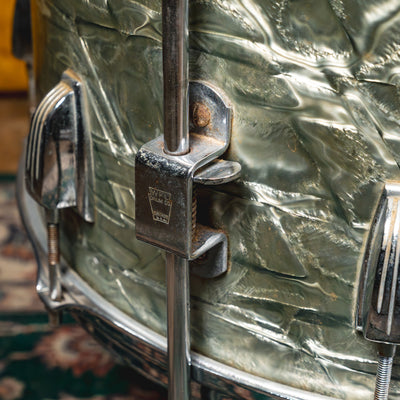 1960 Ludwig Superclassic Transition Badge Pre Serial Drum Set w/ Soft Cases, Sky Blue Pearl - Used