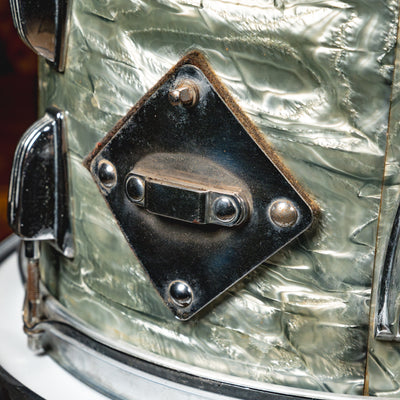 1960 Ludwig Superclassic Transition Badge Pre Serial Drum Set w/ Soft Cases, Sky Blue Pearl - Used