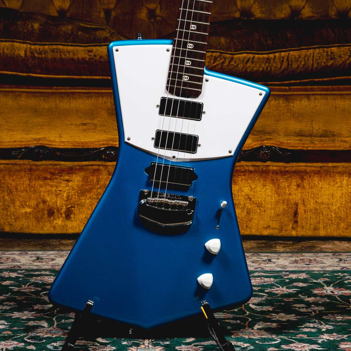 2017 Music Man St Vincent Electric Guitar w/OHSC, Vincent Blue - Used