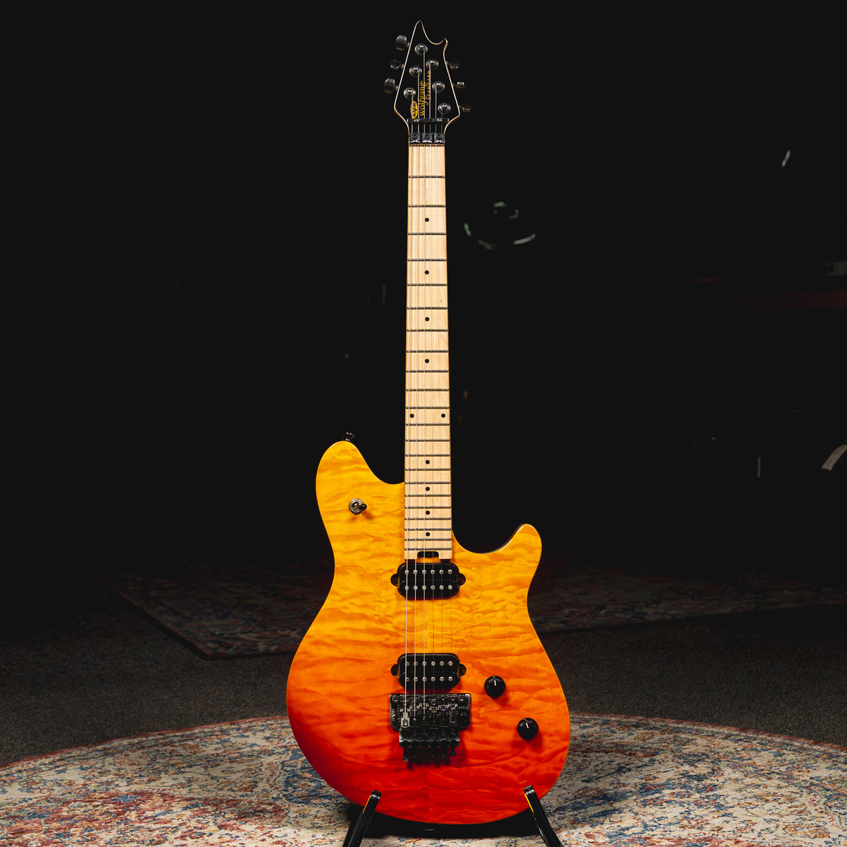 2018 EVH Wolfgang Standard Electric Guitar, Quilt Maple Tri-Fade - Used