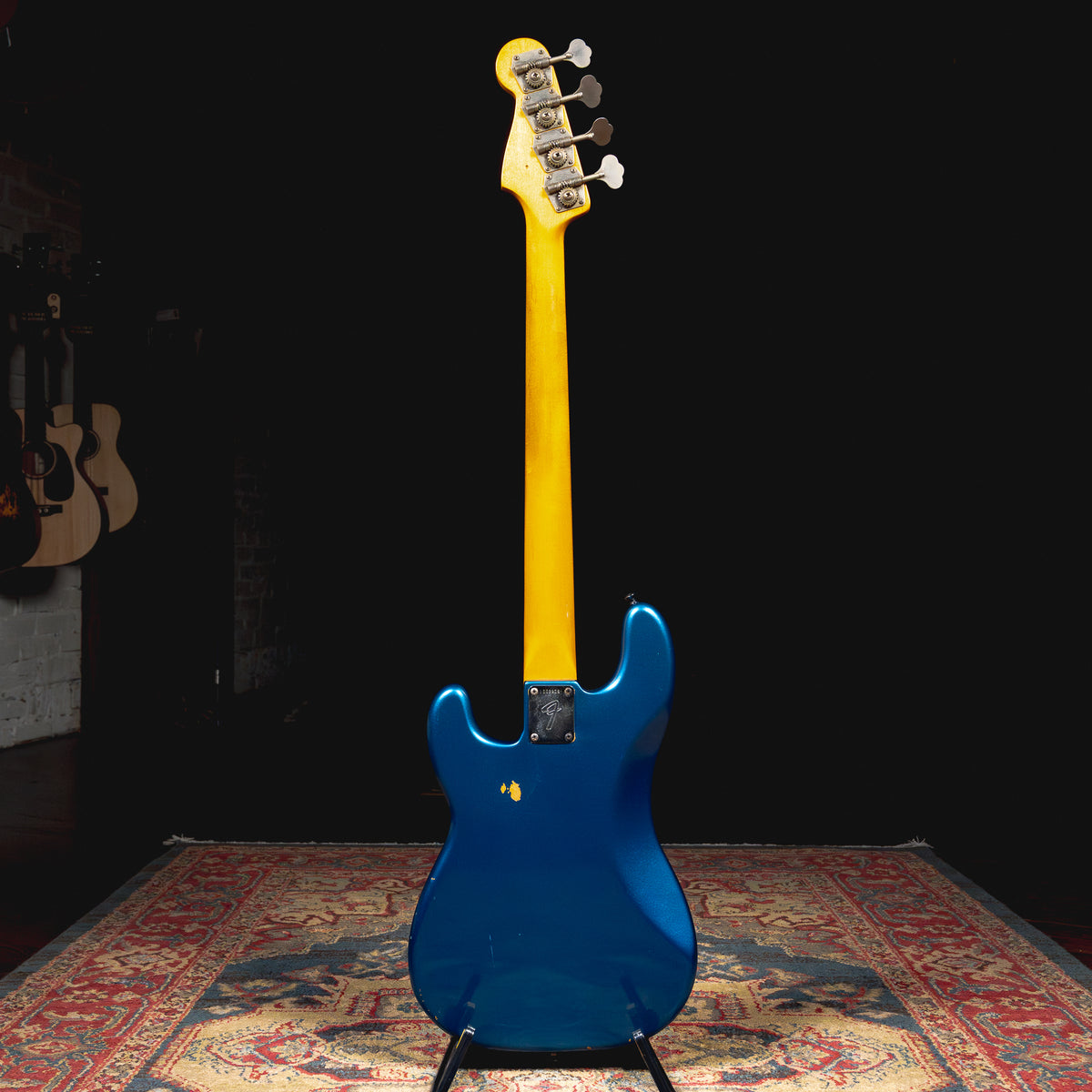 1965 Fender Precision Bass Guitar w/HSC, Lake Placid Blue - Used