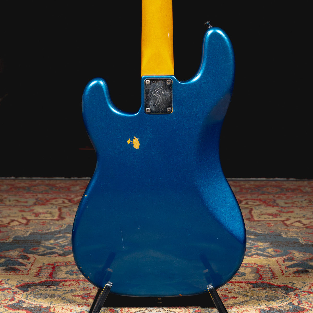 1965 Fender Precision Bass Guitar w/HSC, Lake Placid Blue - Used