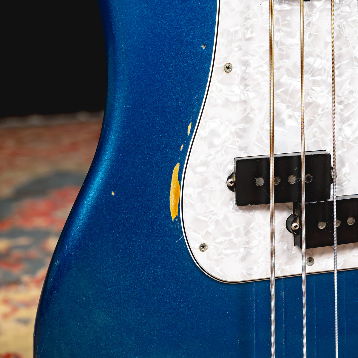 1965 Fender Precision Bass Guitar w/HSC, Lake Placid Blue - Used