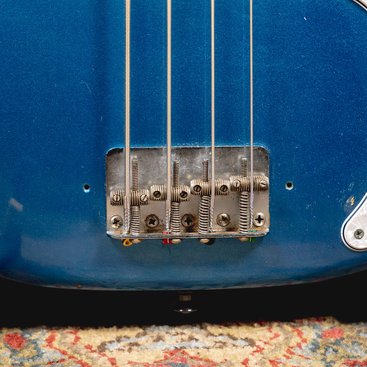1965 Fender Precision Bass Guitar w/HSC, Lake Placid Blue - Used