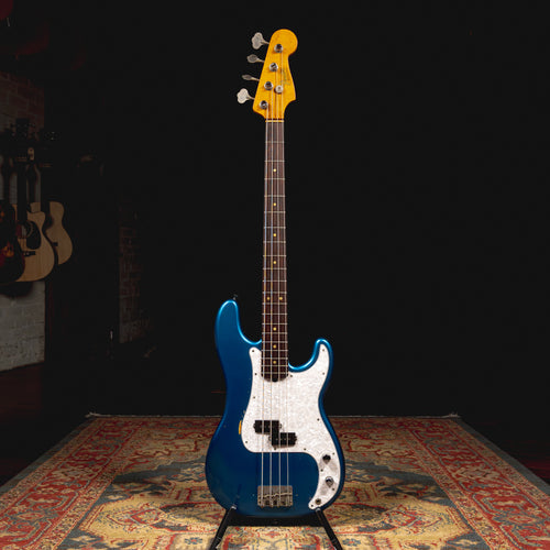 1965 Fender Precision Bass Guitar w/HSC, Lake Placid Blue - Used