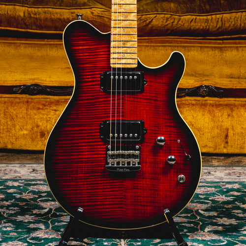 2009 Music Man 25th Anniversary Hardtail Electric Guitar, Trans Red Burst w/OHSC - Used