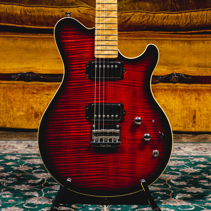 2009 Music Man 25th Anniversary Hardtail Electric Guitar, Trans Red Burst w/OHSC - Used