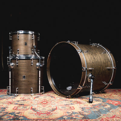 Dark Horse 3-Piece Maple Shell Drum Kit, Black Stain - Used