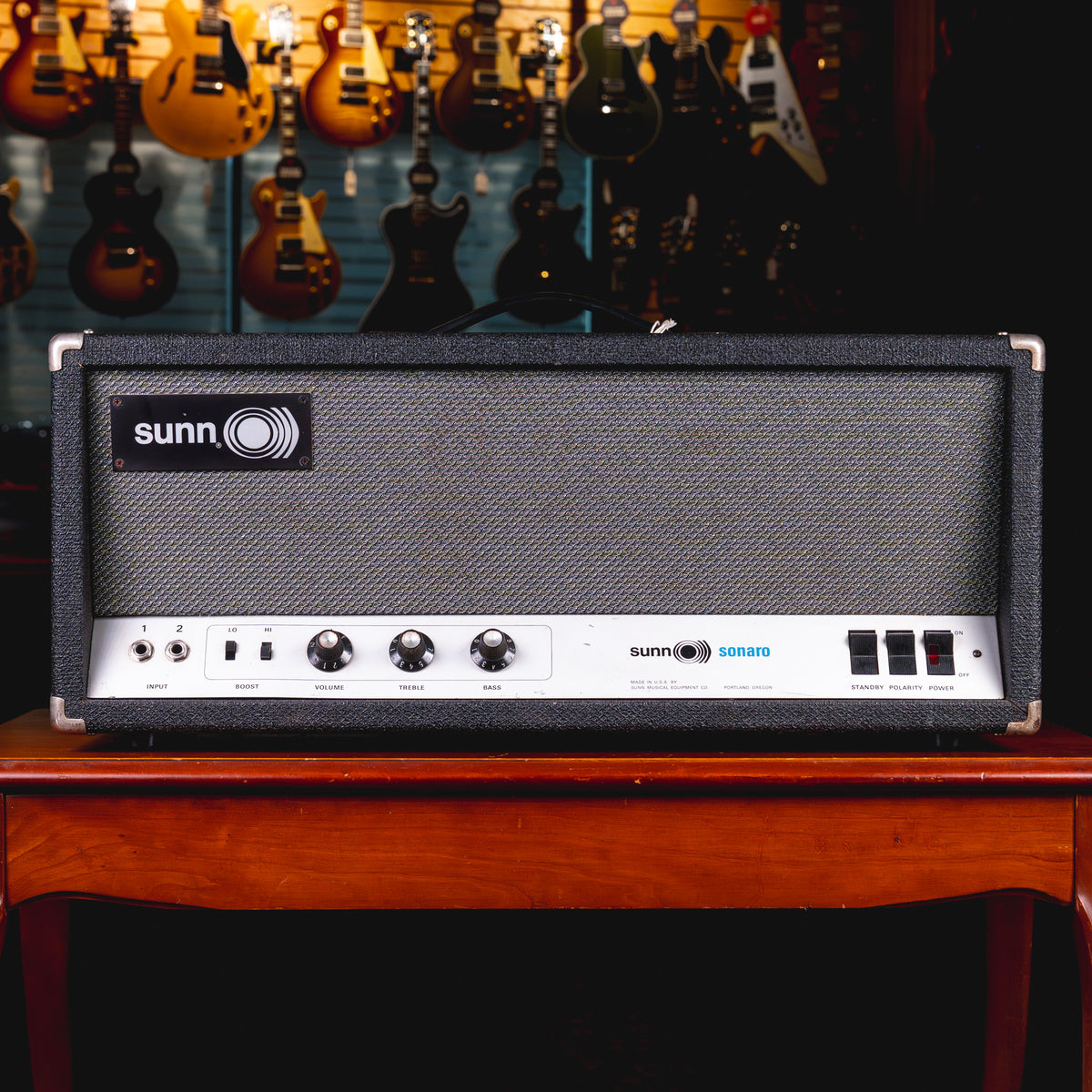 1960s Sunn Sonaro 65-Watt Guitar Amplifier Head w/ Cover - Used