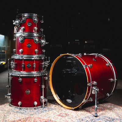 Drum Workshop Performance Series 4-Piece Maple Drum Kit w/Matching Snare, Cherry - Used