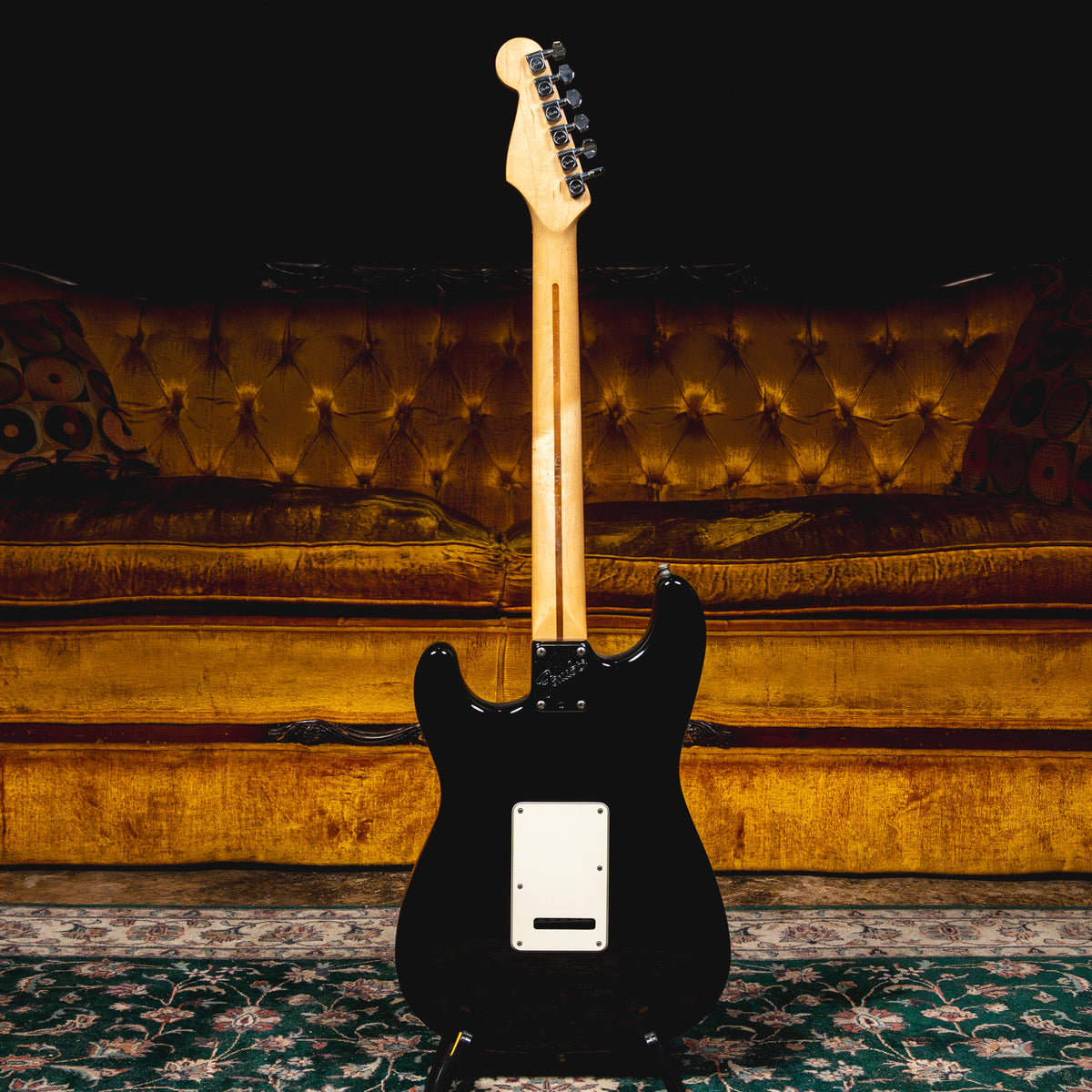 1995 Fender American Standard Stratocaster Electric Guitar, Black w/ OHSC - Used
