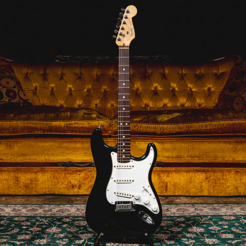 1995 Fender American Standard Stratocaster Electric Guitar, Black w/ OHSC - Used