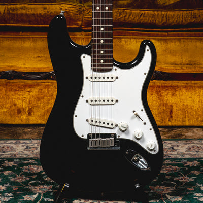 1995 Fender American Standard Stratocaster Electric Guitar, Black w/ OHSC - Used