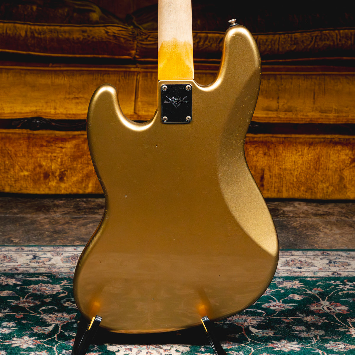 2025 Fender Custom Shop '63 Jazz Bass Journeyman Relic, Aztec Gold w/OHSC - Used