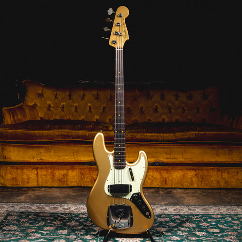 2025 Fender Custom Shop '63 Jazz Bass Journeyman Relic, Aztec Gold w/OHSC - Used