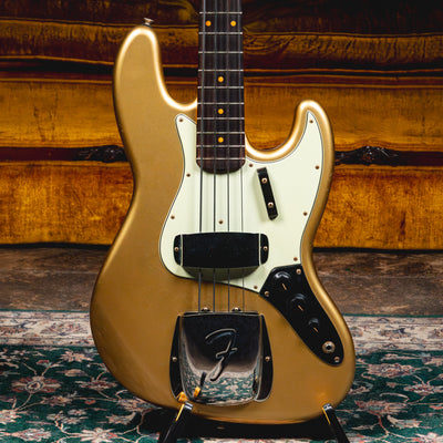 2025 Fender Custom Shop '63 Jazz Bass Journeyman Relic, Aztec Gold w/OHSC - Used
