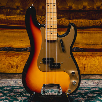 2021 Fender 75th Anniversary American Vintage '58 Precision Bass Guitar, Sunburst w/ OHSC - Used