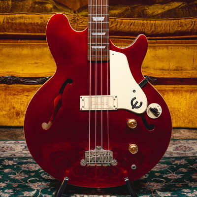 2022 Epiphone Jack Casady Electric Bass Guitar, Sparkling Burgundy w/ OHSC - Used