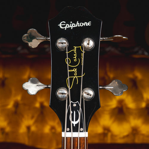 2022 Epiphone Jack Casady Electric Bass Guitar, Sparkling Burgundy w/ OHSC - Used