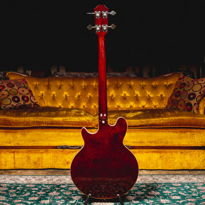 2022 Epiphone Jack Casady Electric Bass Guitar, Sparkling Burgundy w/ OHSC - Used
