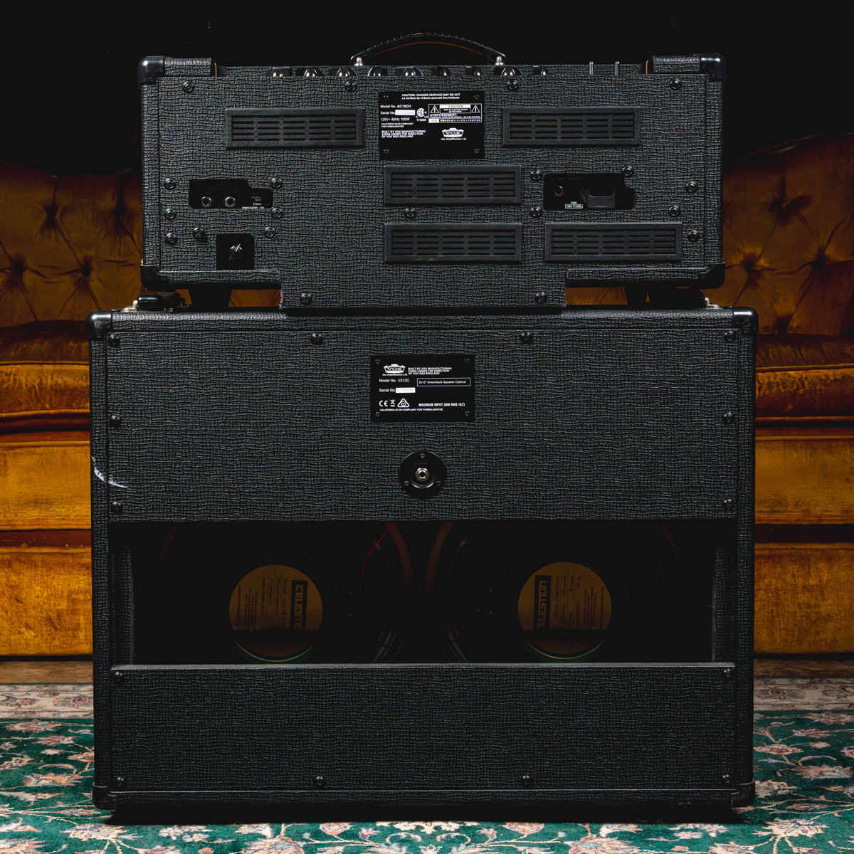 Vox AC15CH 15-Watt Guitar Amplifier Head w/ V212 2 x 12" Cabinet - Used
