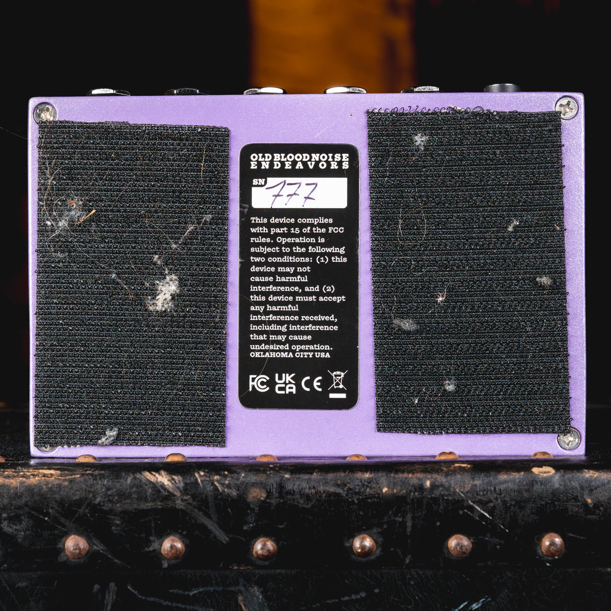 Old Blood Noise Endeavors Dark Light Dual Reverb Effect Pedal, Purple - Used