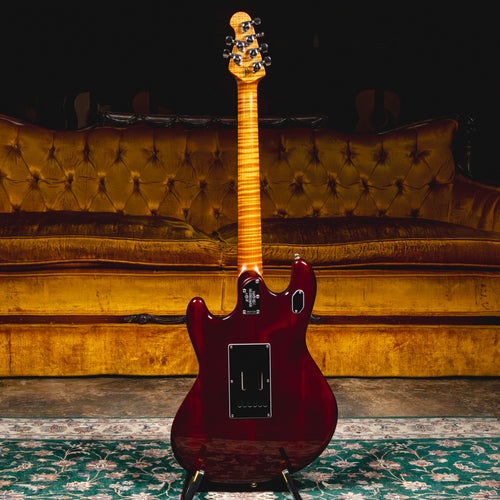 2018 Ernie Ball Stingray BFR Electric Guitar, Wine Red w/OHSC - Used