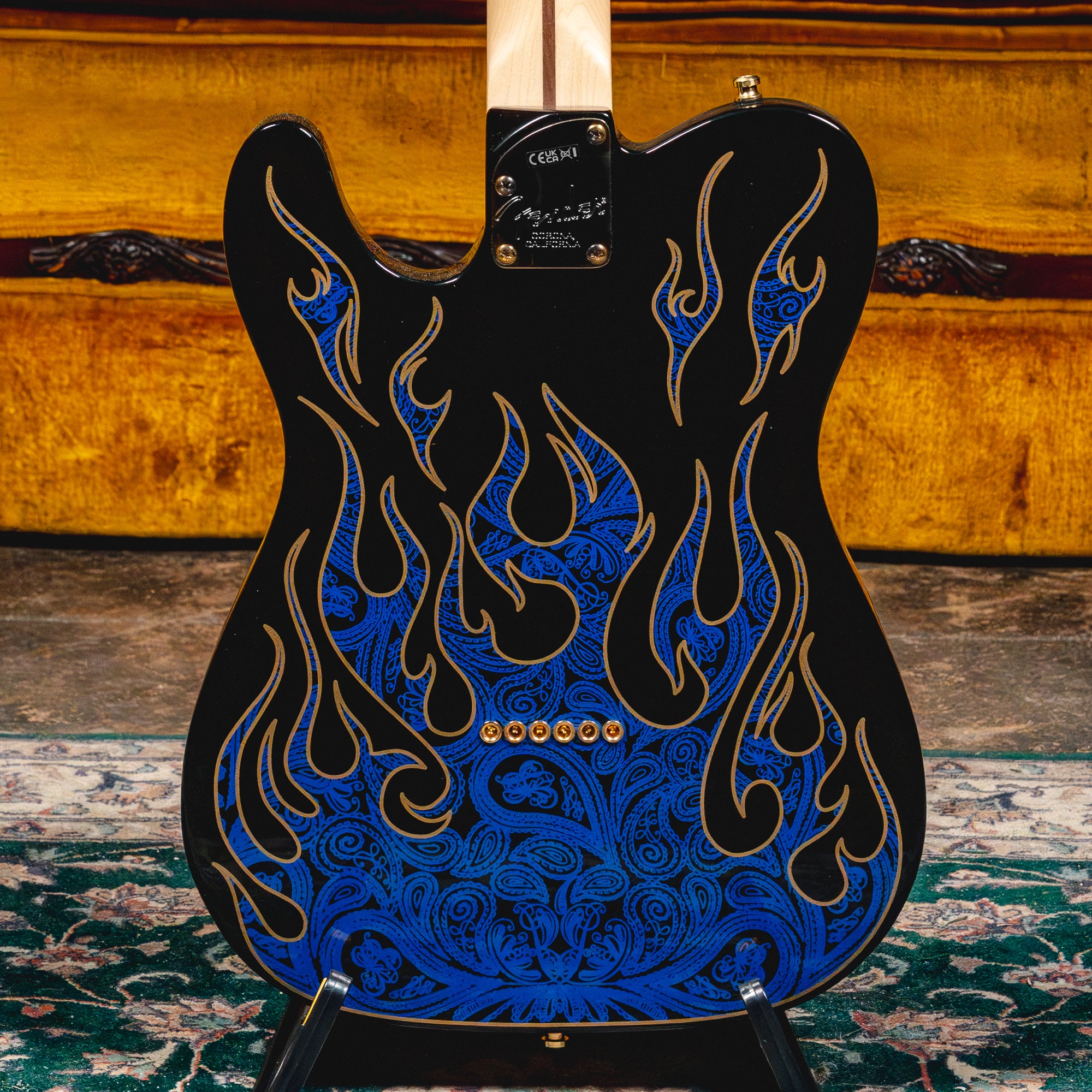 ギター・リージェンツプレイ・ザ・ブルース 2022 Fender James Burton Telecaster Electric Guitar, Blue Paisley