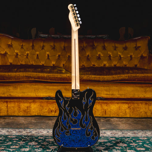 2022 Fender James Burton Telecaster Electric Guitar, Blue Paisley Flames w/OHSC - Used