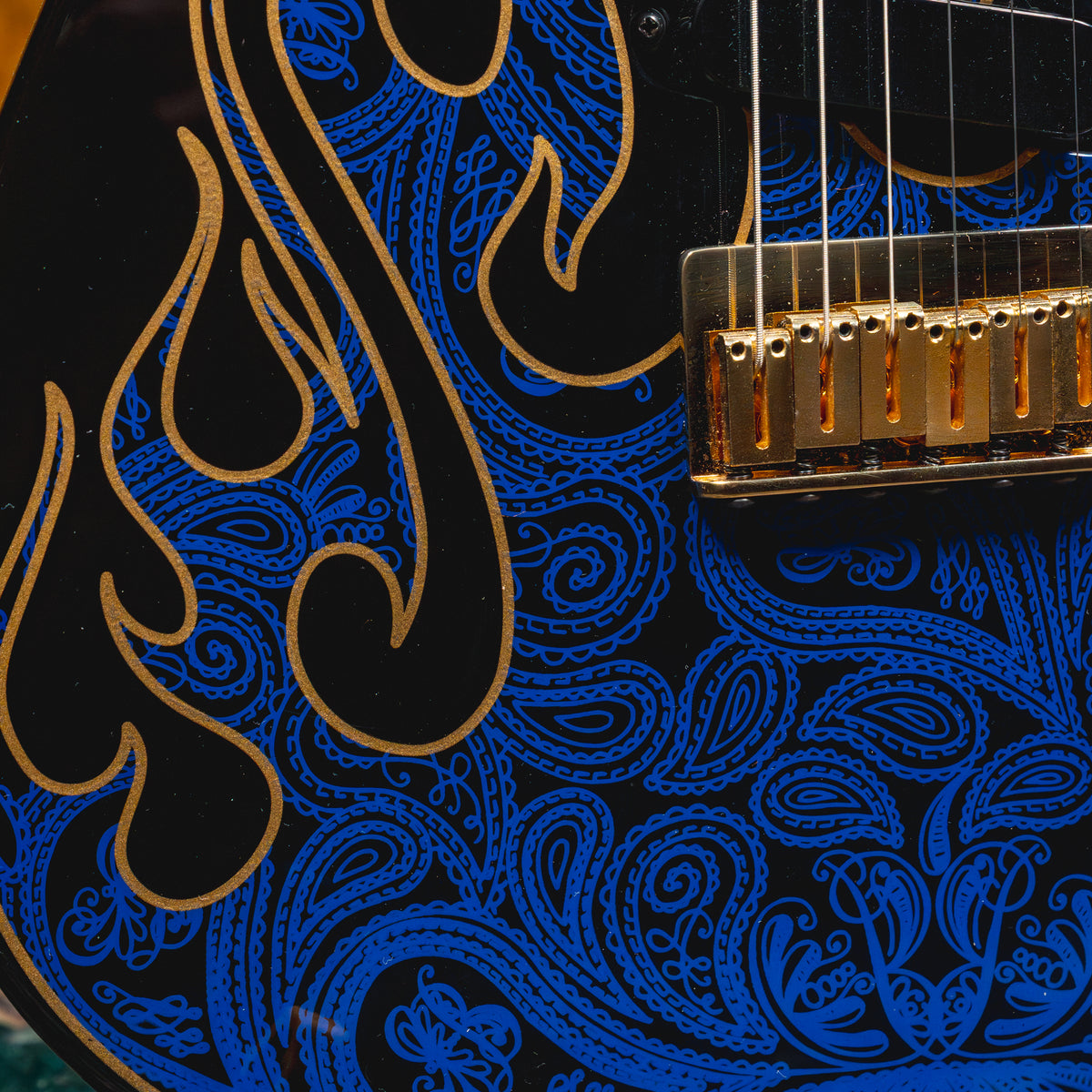 2022 Fender James Burton Telecaster Electric Guitar, Blue Paisley Flames w/OHSC - Used