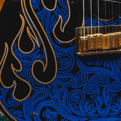 2022 Fender James Burton Telecaster Electric Guitar, Blue Paisley Flames w/OHSC - Used