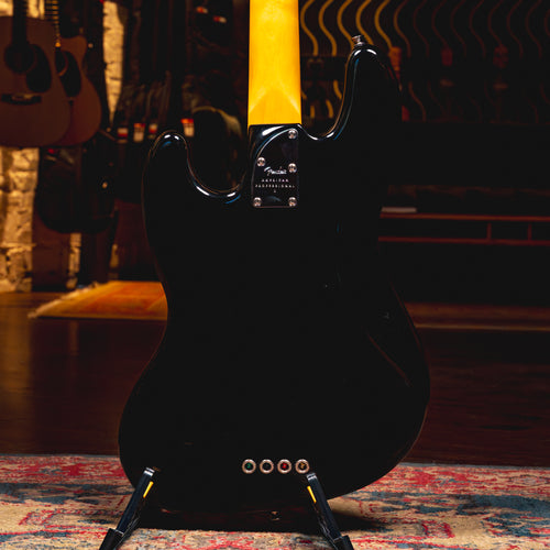 2024 Fender American Professional II Jazz Bass, Black w/OHSC - Used