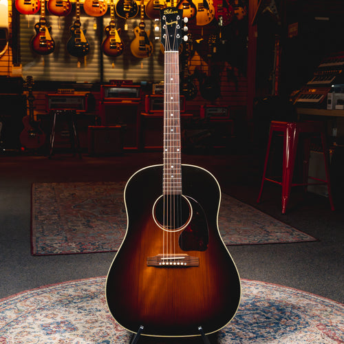 2015 Gibson J-45 Vintage Acoustic Guitar, Vintage Sunburst VOS w/ OHSC - Used